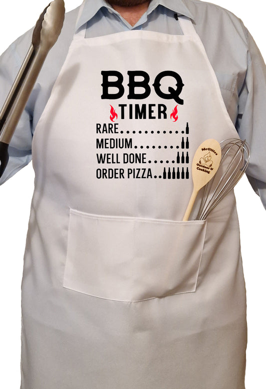 Schürze mit Taschen - BBQ Timer