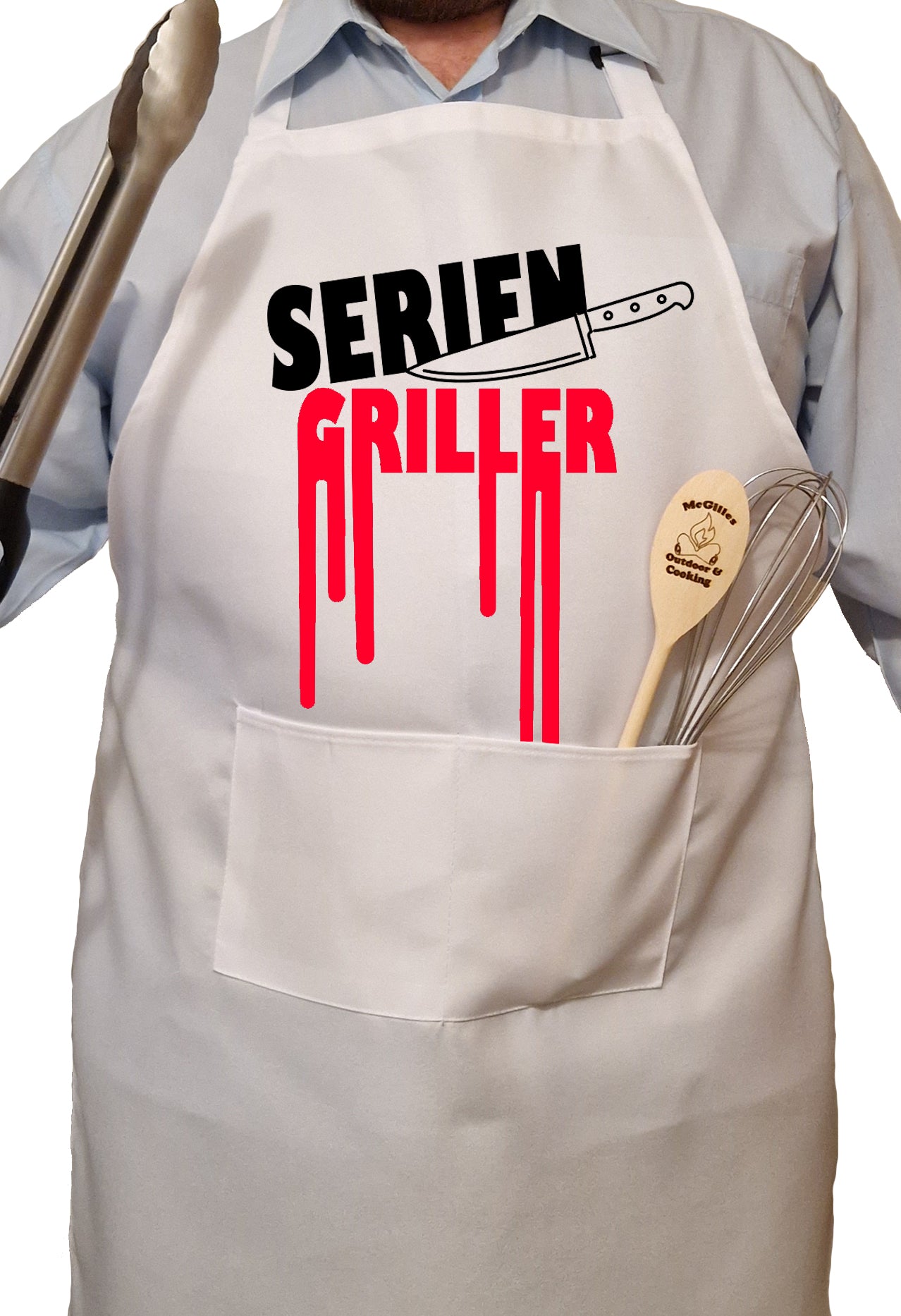 Schürze mit Taschen - Seriengriller